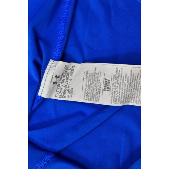 Under Armour HeatGear Women's Blue Racerback Tank Top Size XL Workout Polyester - Picture 6 of 8